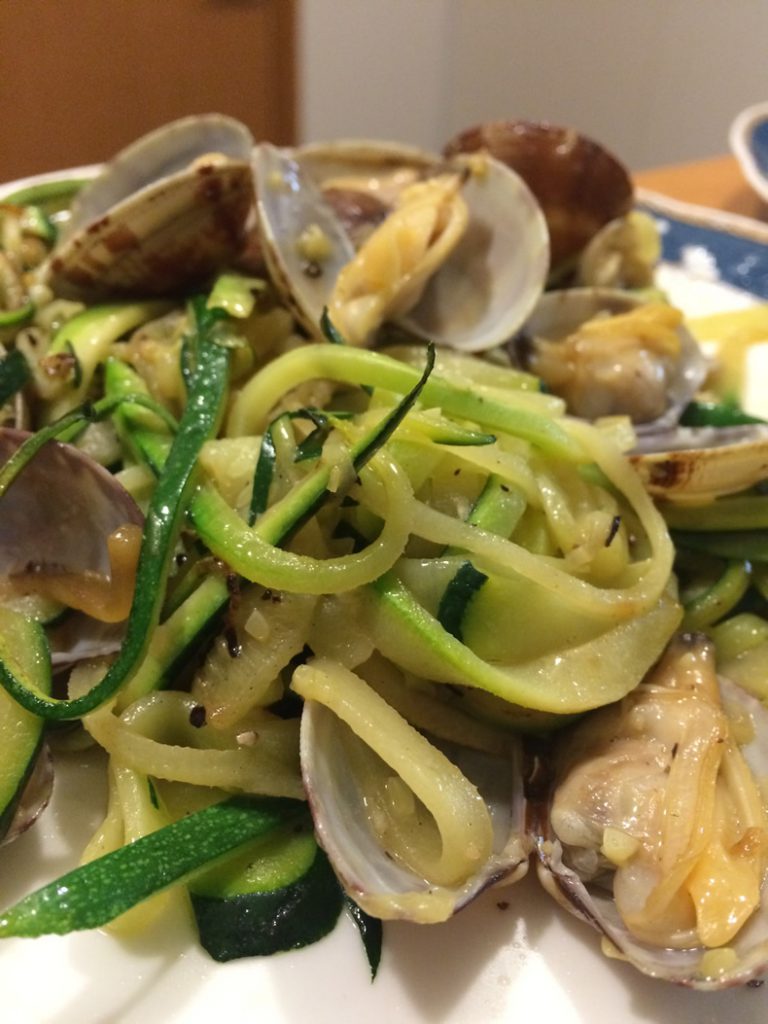 ズッキーニのボンゴレ